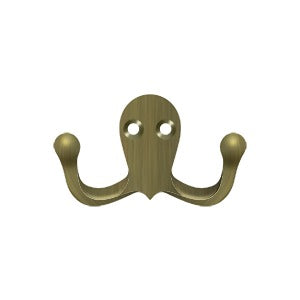 Antique Hardware Double Coat & Hat Hook (Several Finishes Available) 