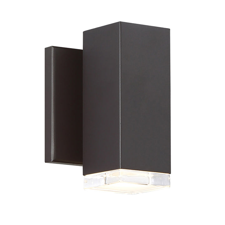 ##Antique Hardware## Block LED Indoor and Outdoor Wall Light