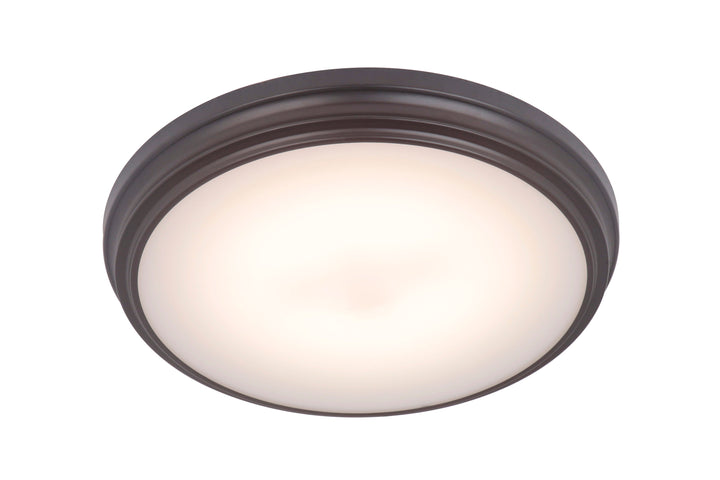 ##Antique Hardware## X66 Series 1 Light 11" LED Flushmount in Oiled Bronze