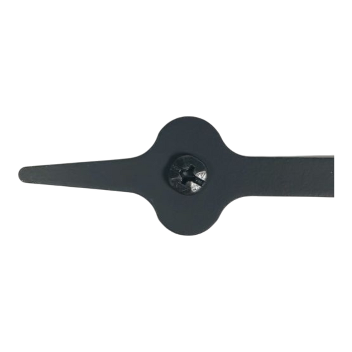 9 Inch Cast Iron Offset Spear Cabinet Strap Hinge (Pair)