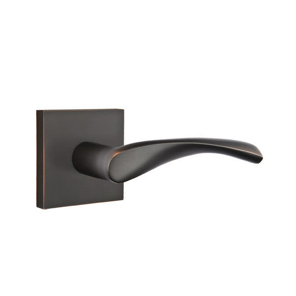 ##Antique Hardware## Emtek Solid Brass Mercury Lever With Square Rosette (Several Finish Options)