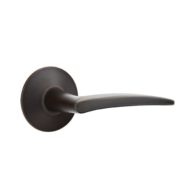 ##Antique Hardware## Emtek Solid Brass Poseidon Lever With Modern Rosette (Several Finish Options)