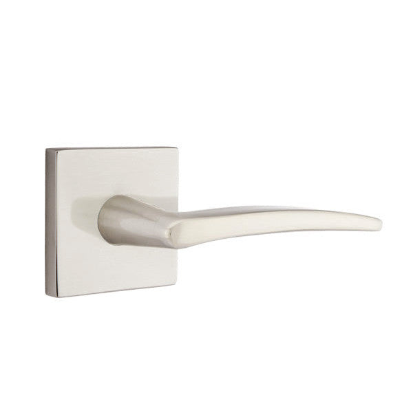 ##Antique Hardware## Emtek Solid Brass Poseidon Lever With Square Rosette (Several Finish Options)