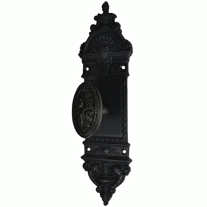 European Door Set With Beaded Style Avalon Oval Knob (Several Finishes Available)