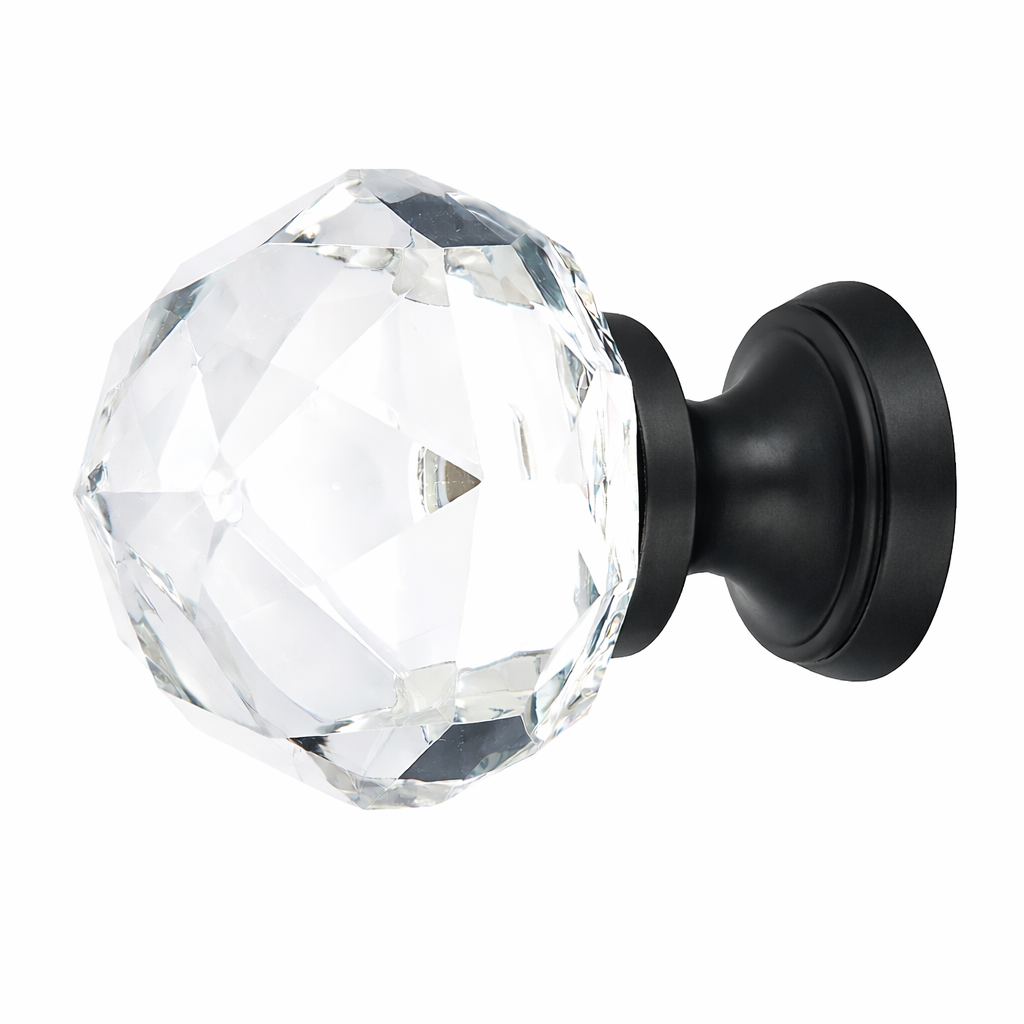 1 Inch Crystal Glass Diamond Cabinet & Furniture Knob