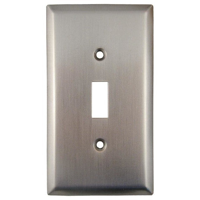 ##Antique Hardware## 4 1/2 Inch Solid Brass Traditional Switch Plate
