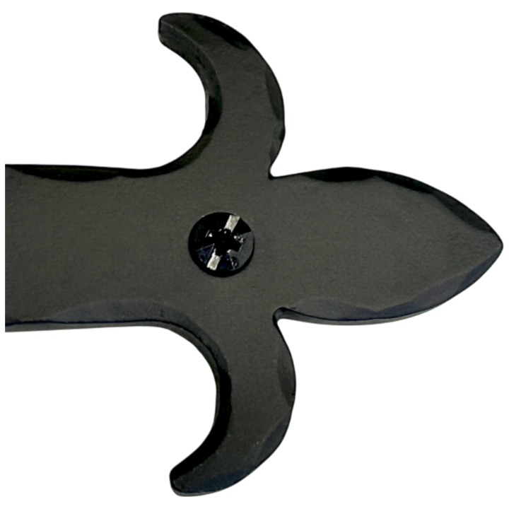 ##Antique Hardware## 14 Inch Iron Art Fleur De Lis Dummy Strap
