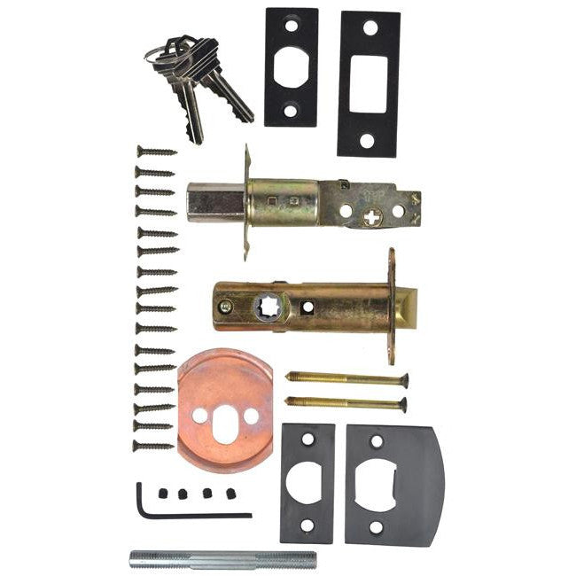 Solid Brass Wilshire Style Double Door Entryway Set