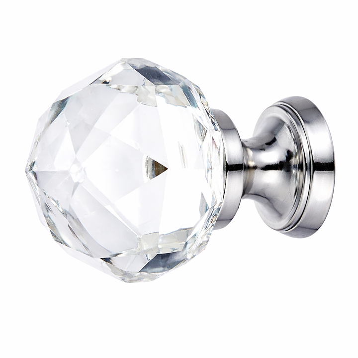 1 Inch Crystal Glass Diamond Cabinet & Furniture Knob