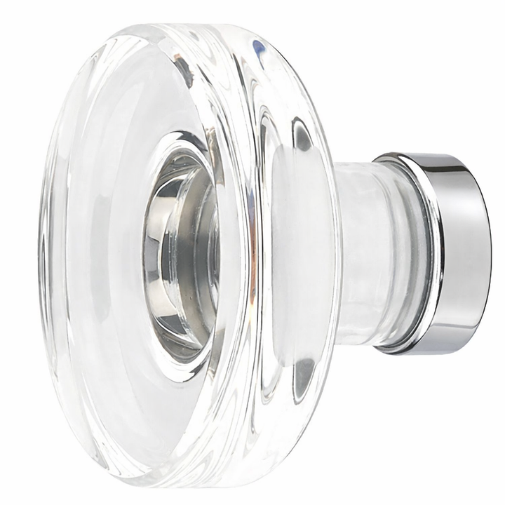 1 3/4 Inch Clear Crystal Glass Grayson Cabinet & Furniture Knob