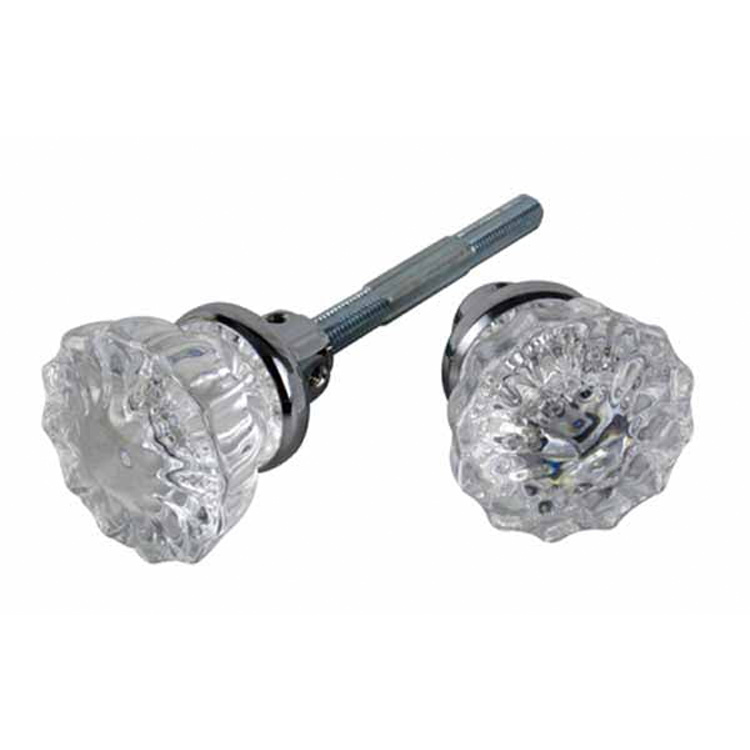 ##Antique Hardware## Discounted Sale Item Fluted Spare Knobs (Polished Chrome Finish)