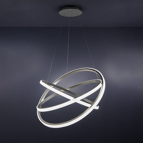 ##Antique Hardware## Veloce LED Titanium Chandelier Ceiling Light 26in