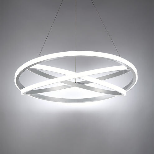##Antique Hardware## Veloce LED 38 inch Titanium Chandelier Ceiling Light 38in