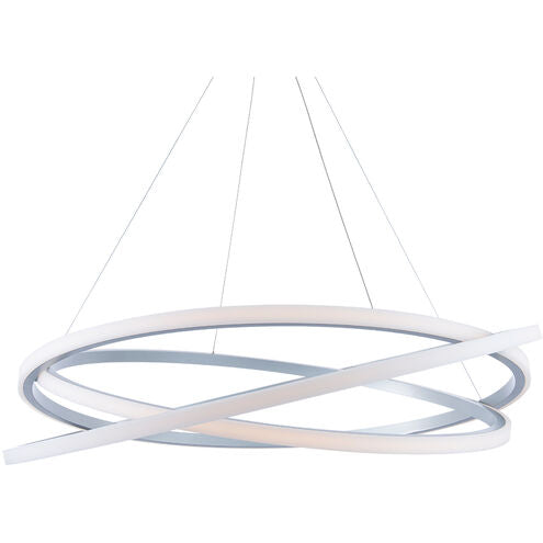 ##Antique Hardware## Veloce LED Titanium Chandelier Ceiling Light 48in