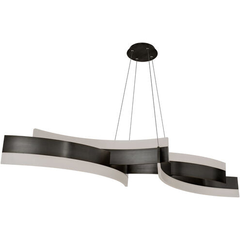 ##Antique Hardware## Arcs LED Chandelier Ceiling Light 8 inch Black