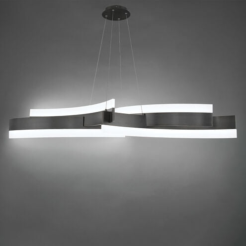 ##Antique Hardware## Arcs LED Chandelier Ceiling Light 8 inch Black