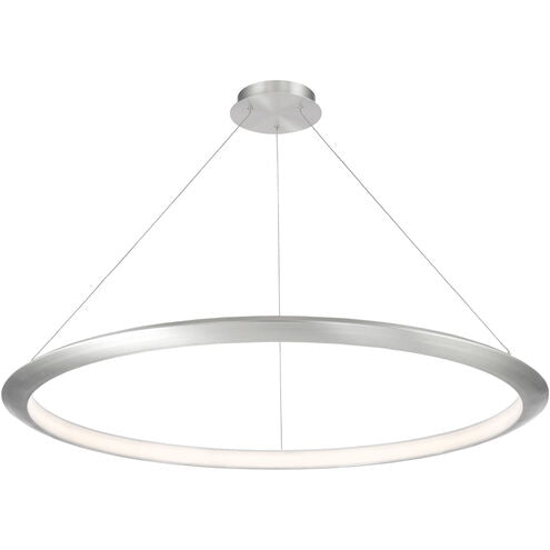 ##Antique Hardware## The Ring LED 48 inch Chandelier Ceiling Light in 3000K 48in Brushed Aluminum