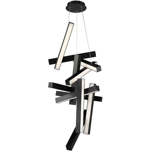 ##Antique Hardware## Chaos Chandelier Ceiling Light in 12 49in LED 23 inch Black