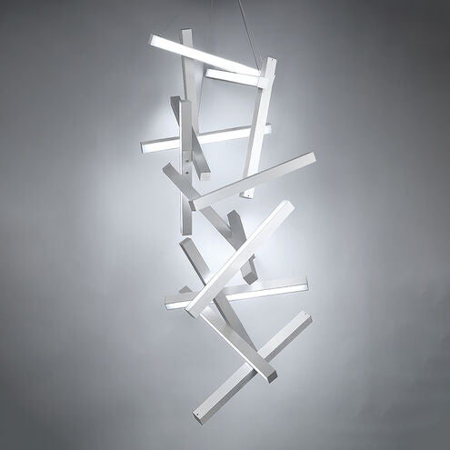 ##Antique Hardware## Chaos Chandelier Ceiling Light in 15 75in LED 28 inch Brushed Aluminum