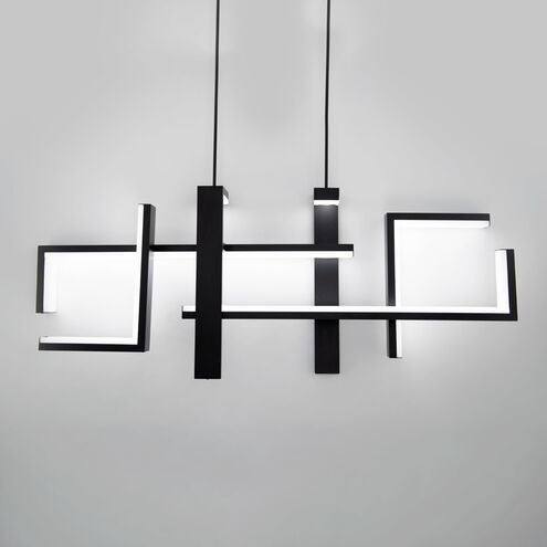 ##Antique Hardware## Jackal LED 8 inch Black Chandelier Ceiling Light