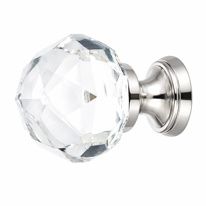 1 Inch Crystal Glass Diamond Cabinet & Furniture Knob