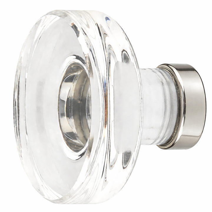 1 3/4 Inch Clear Crystal Glass Grayson Cabinet & Furniture Knob