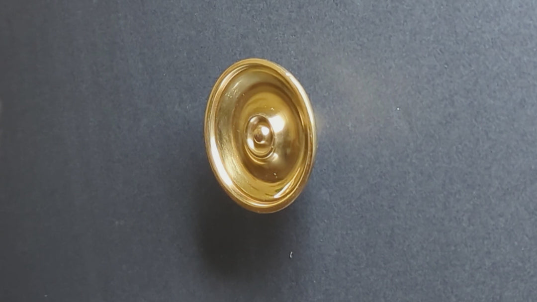 2 5/8 Inch Modern Brass Round Disc Cabinet & Furniture Knob (Several Finishes Available)