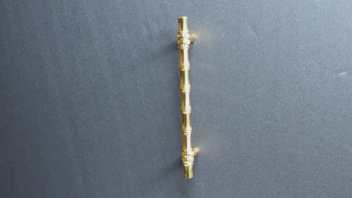 6 Inch Overall (4 1/2 Inch c-c) Japanese Bamboo Pull (Several Finishes Available)