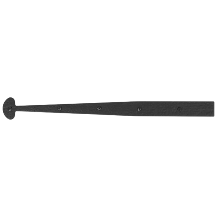 21-1/4 Inch Rough Iron Bean Strap Hinge