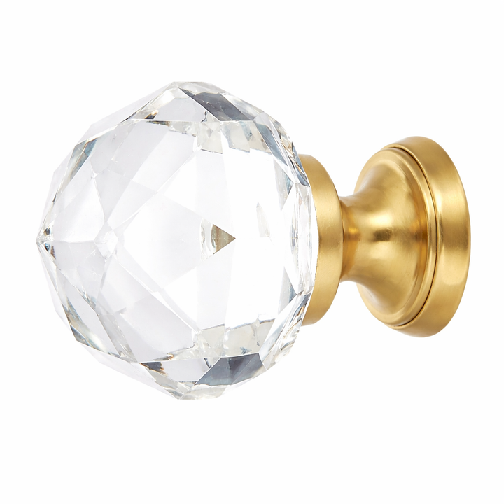 1 Inch Crystal Glass Diamond Cabinet & Furniture Knob