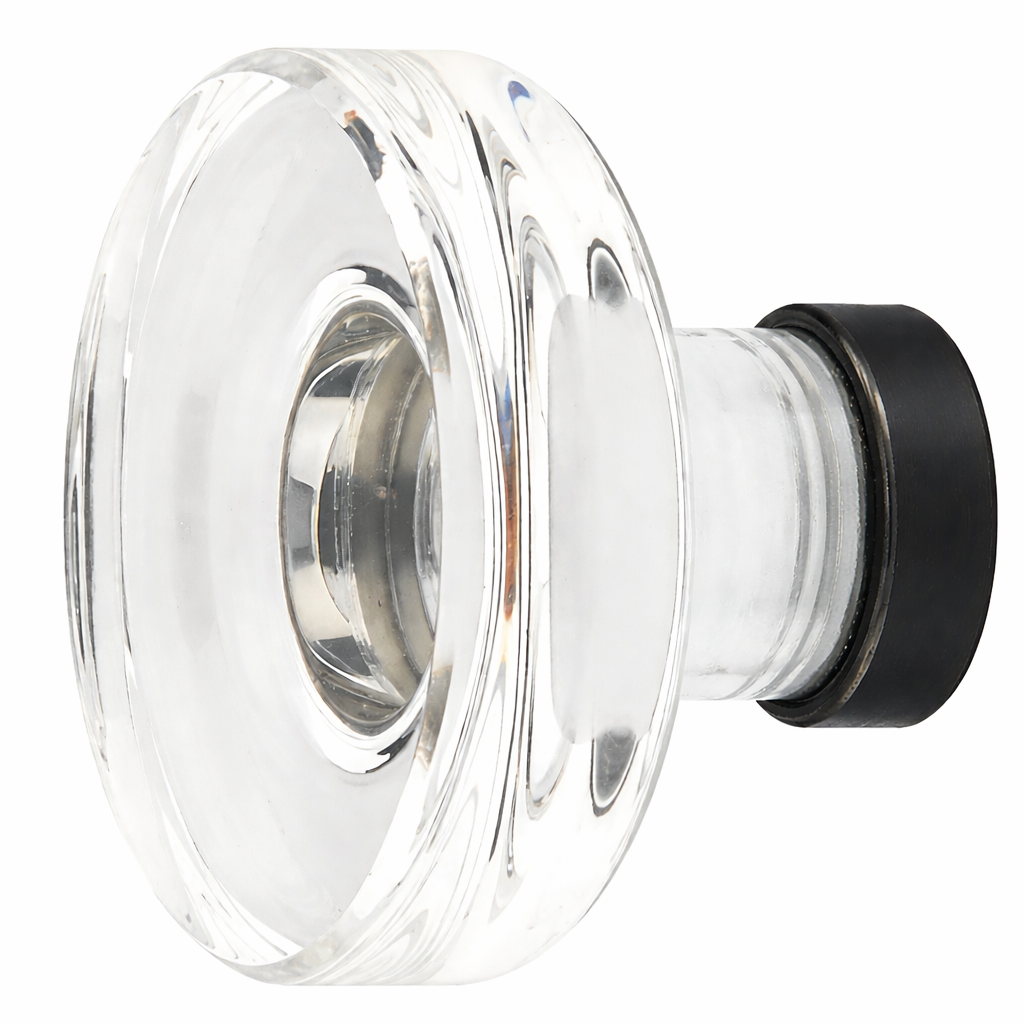 1 1/4 Inch Clear Crystal Glass Grayson Cabinet & Furniture Knob