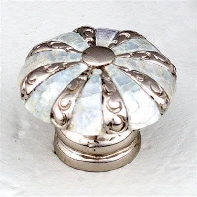 ##Antique Hardware## 1 3/8 Inch Symphony Inlays Mother of Pearl Cabinet & Furniture Knob
