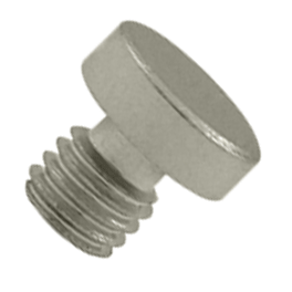 ##Antique Hardware## 1/8 Inch Solid Brass Button Tip Cabinet Finial