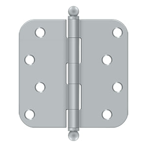 ##Antique Hardware## 4 Inch x 4 Inch Ball Tip Steel Hinge