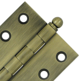 Antique Hardware 2 Inch x 2 Inch Solid Brass Cabinet Hinges CABINET HINGE