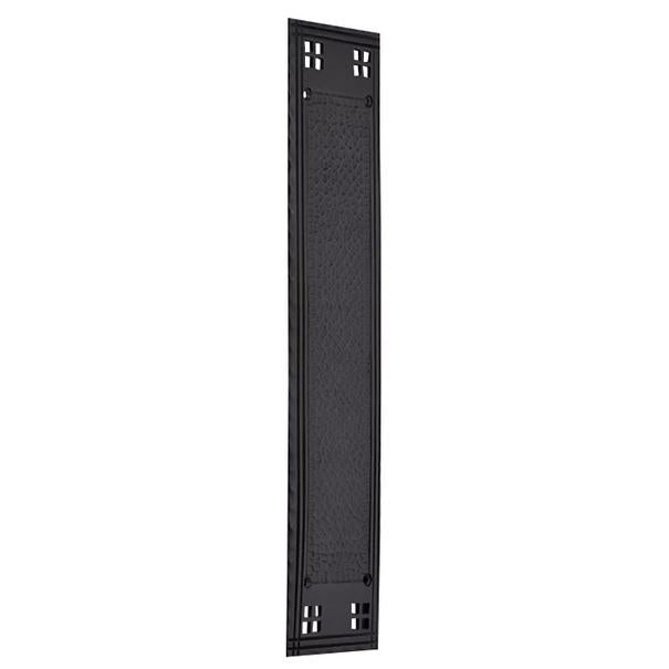 ##Antique Hardware## 10 Inch Arts & Crafts Style Push Plate (Black Bronze Finish)