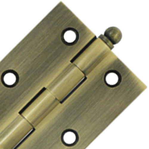 Antique Hardware 3 Inch x 2 Inch Solid Brass Cabinet Hinges HINGE