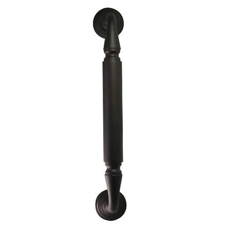 ##Antique Hardware## 11 Inch Solid Brass Door Pull With Rosettes