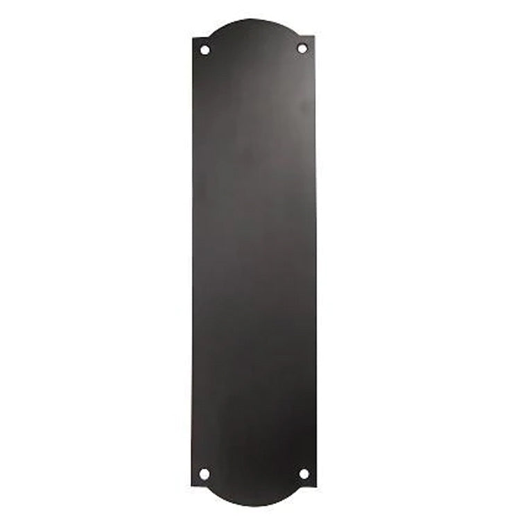 ##Antique Hardware## 12 Inch Solid Brass Oval Push Plate