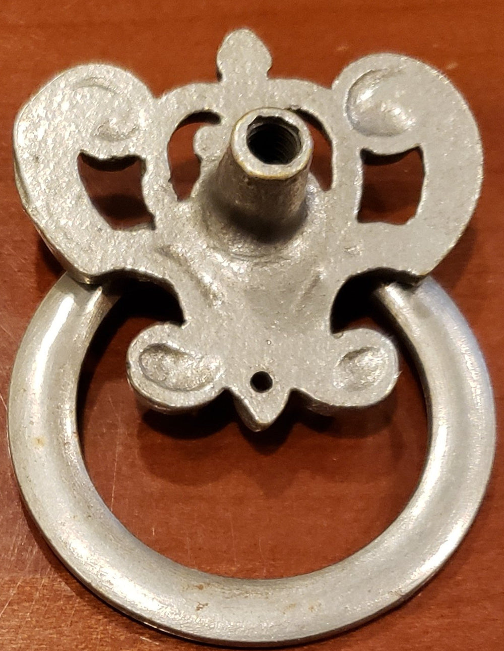 ##Antique Hardware## Antique Ring Pull (Original Antique Steel Finish)