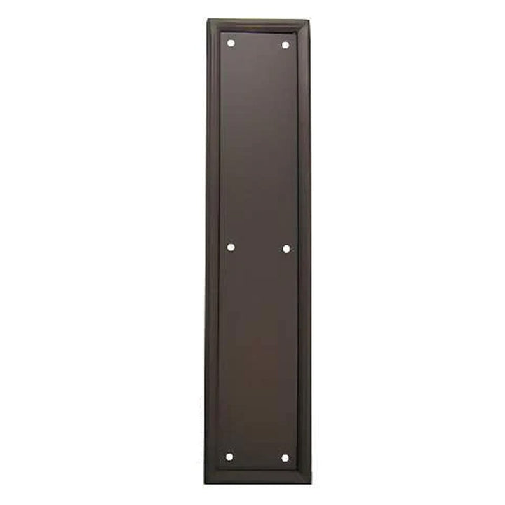 Antique Hardware 15 Inch Solid Brass Framed Push Plate Door Push Plates