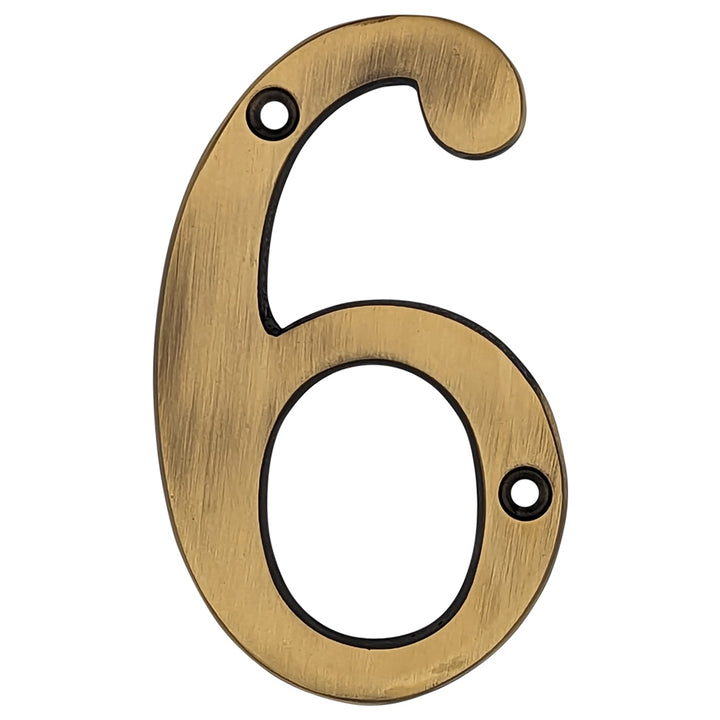 Antique Hardware 4 Inch Tall House Number 6 or 9 ADDRESS PLAQUE