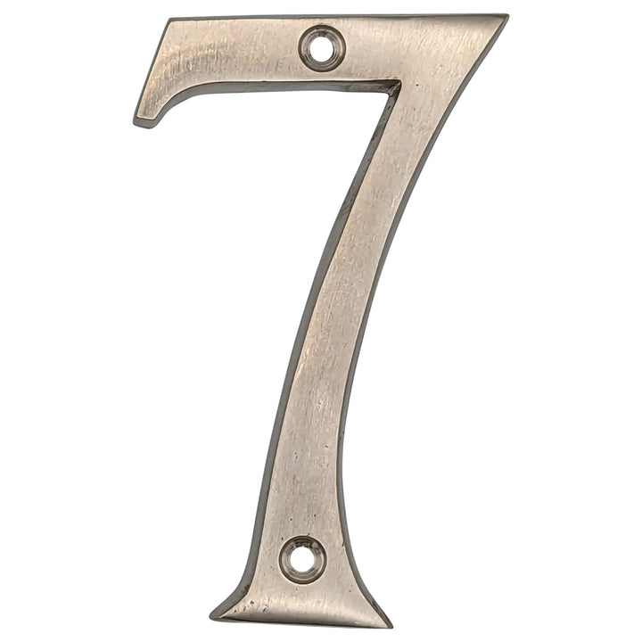 Antique Hardware 4 Inch Tall House Number 7 ADDRESS PLAQUE