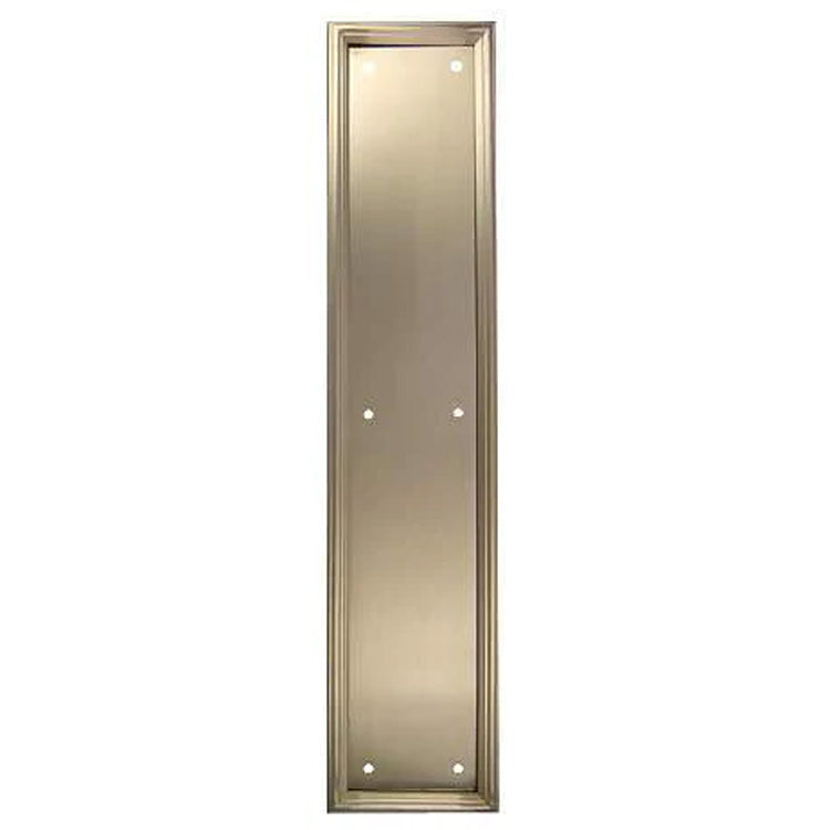 Antique Hardware 15 Inch Solid Brass Framed Push Plate Door Push Plates