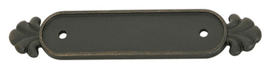 Antique Hardware 6 1/4 Inch (4 Inch c-c) Tuscany Bronze Back Plate BACK PLATE