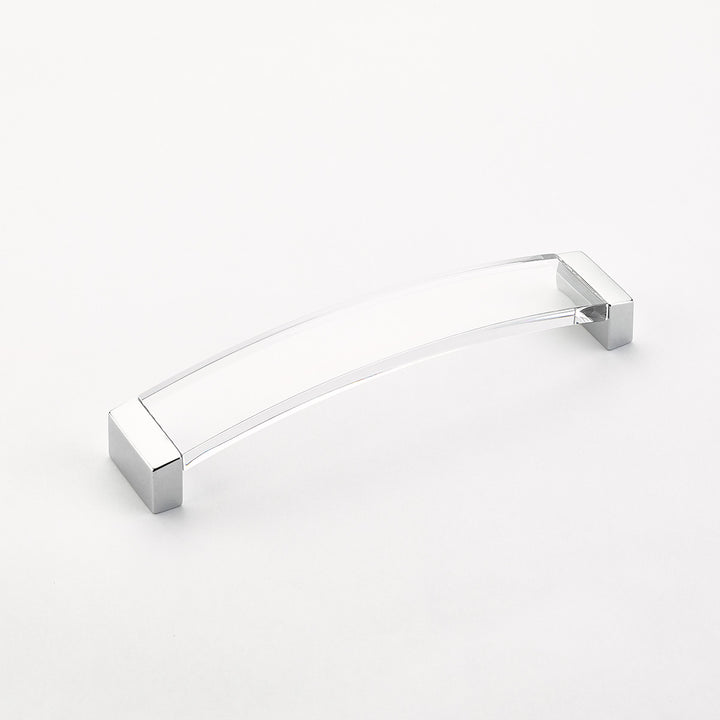 ##Antique Hardware## 6 5/8 Inch (6 1/4 Inch c-c) Positano Arched Clear Pull