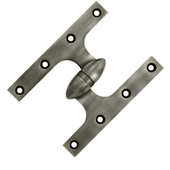 Antique Hardware 6 Inch x 4 1/2 Inch Solid Brass Olive Knuckle Hinge HINGE