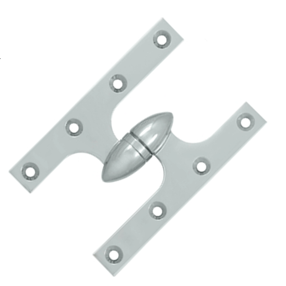 Antique Hardware 6 Inch x 4 Inch Solid Brass Olive Knuckle Hinge HINGE