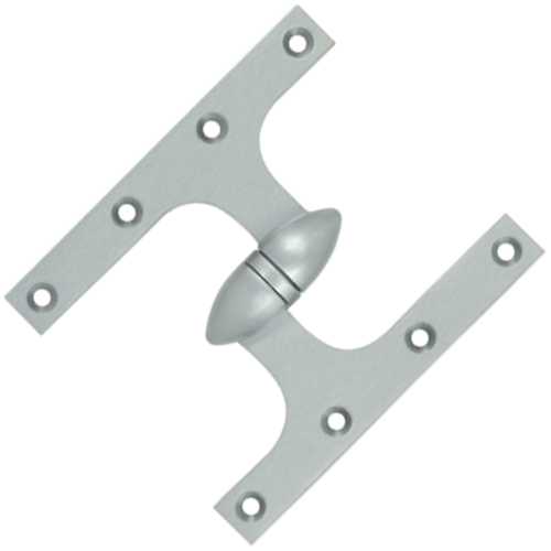 ##Antique Hardware## 6 Inch x 5 Inch Solid Brass Olive Knuckle Hinge