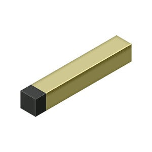 Antique Hardware 4 Inch Modern Square Solid Brass Baseboard Door Bumper BASEBOARD-DOORSTOP